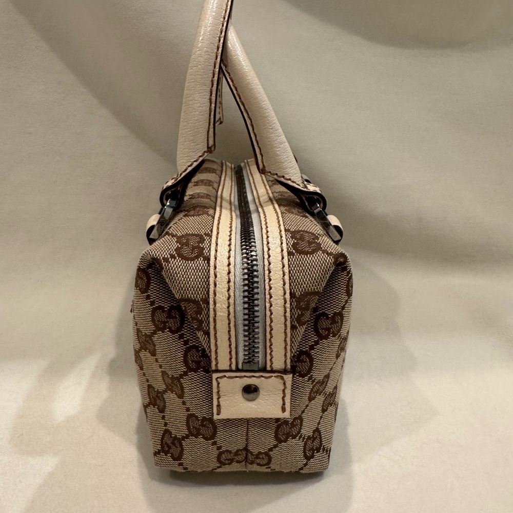 Gucci Beige GG Print Monogram Canvas Mini Handbag - Picture 9 of 16
